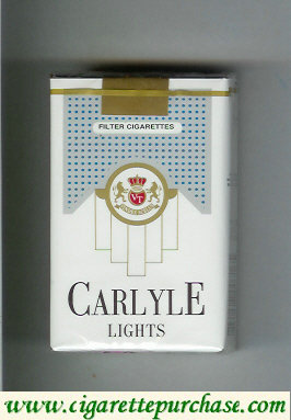 Carlyle Lights cigarettes soft box